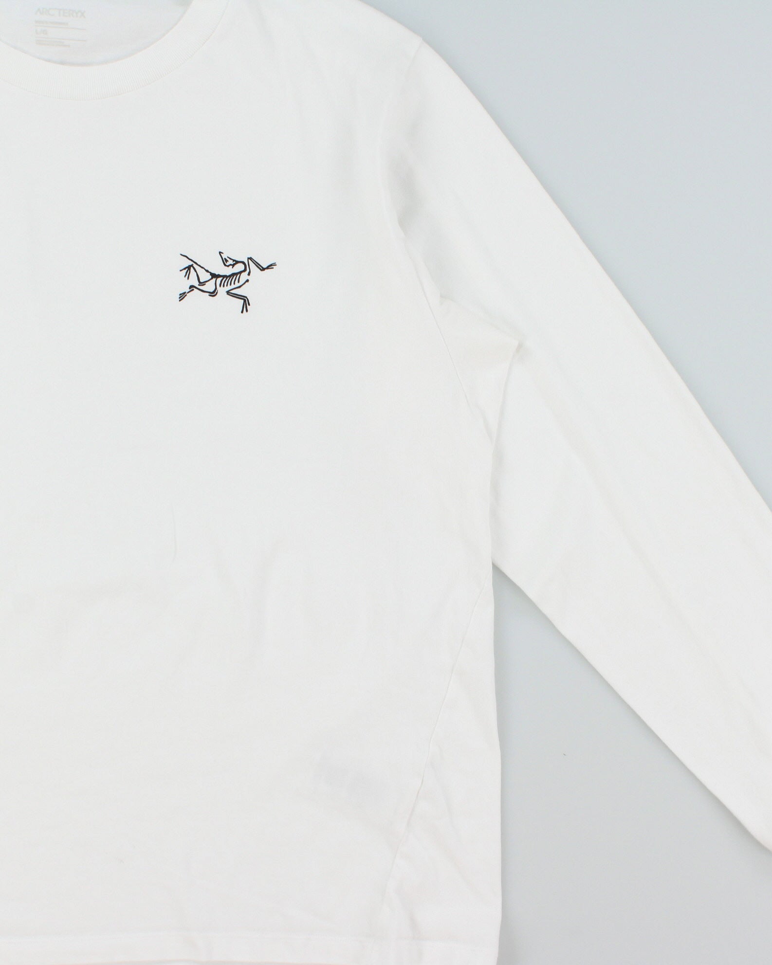 2025 Arc'teryx 'Kragg Cotton LS' Premium Heavyweight Bird Toque Crewneck Long Sleeve T-Shirt - L