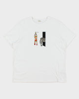 Vintage Y2K 00s Paul Smith Heavyweight Organic Cotton Classic Zebra Crewneck T-Shirt - L