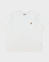 Carhartt White Heavyweight Relaxed Fit Crewneck Pocket T-Shirt - XXL