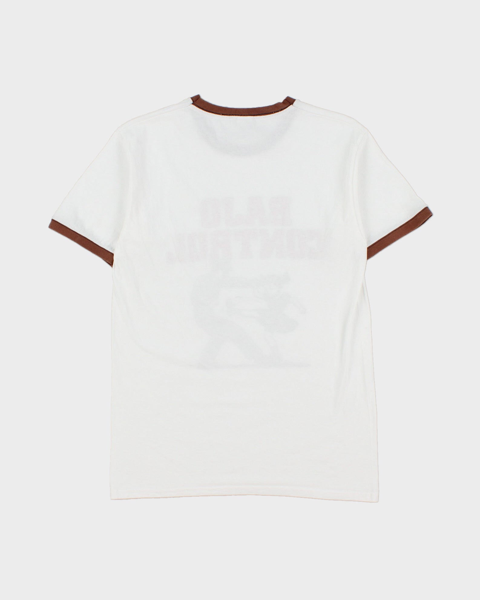 Vintage Krime 'Bajo Control' Crewneck Ringer T-Shirt - M