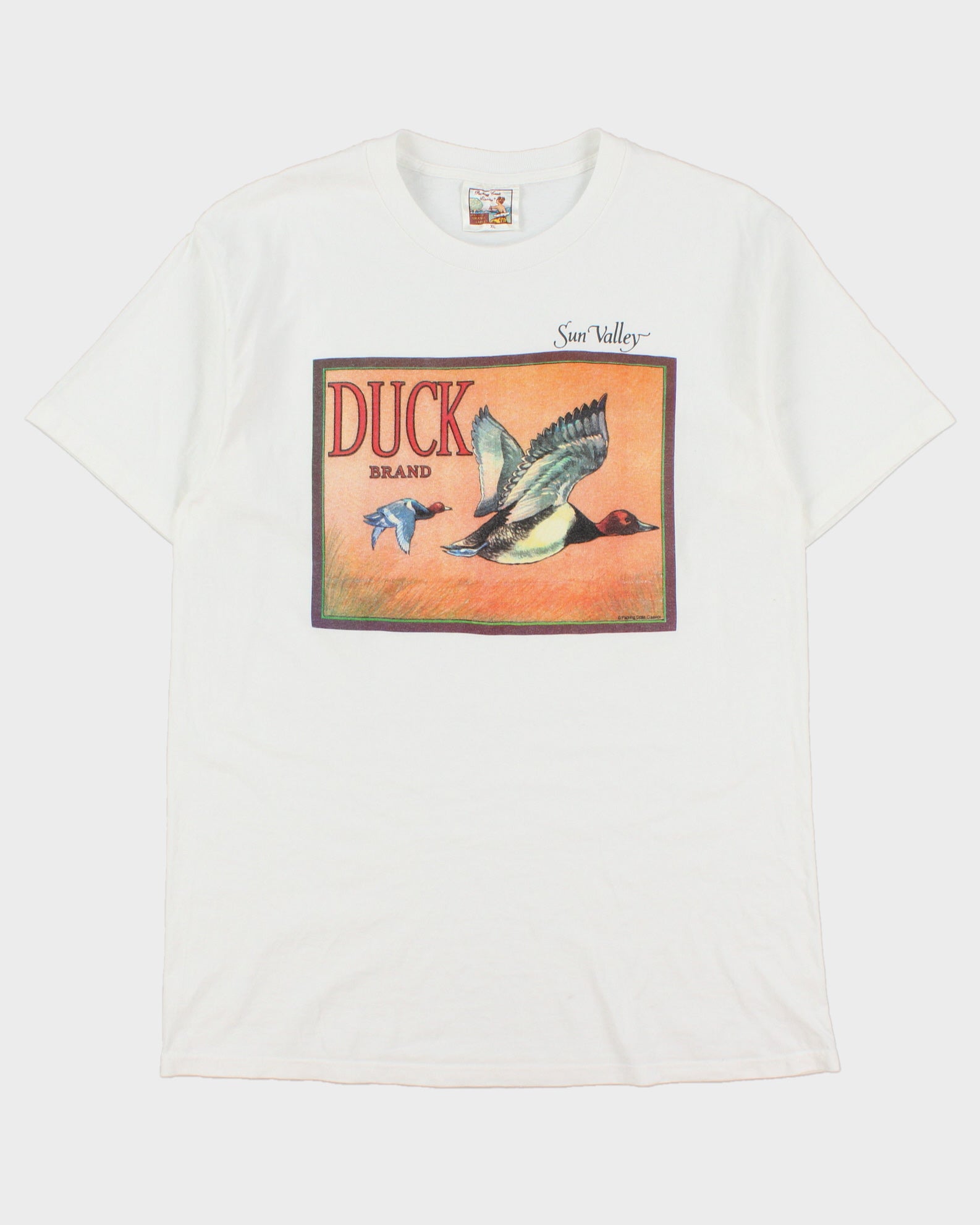 Vintage 1990s Packing Crate Classics Heavyweight Sun Valley Single Stitch Made In USA Crewneck T-Shirt - XL
