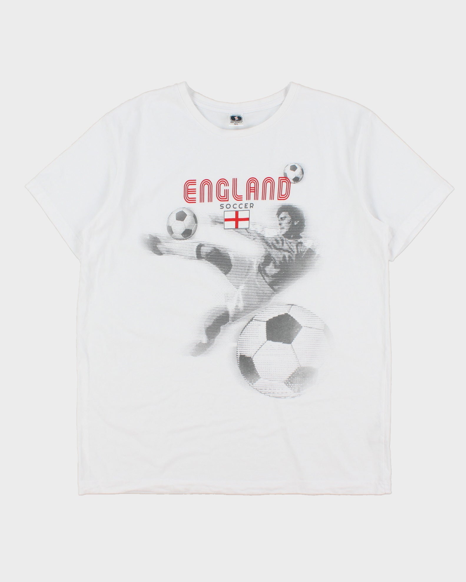 Vintage Y2K 00s England Football Heavyweight Sogo Soccer Crewneck T-Shirt - L