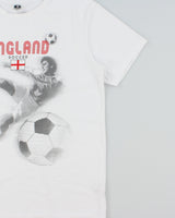 Vintage Y2K 00s England Football Heavyweight Sogo Soccer Crewneck T-Shirt - L
