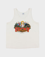 Vintage Y2K 00s Original Lucky Logger Neighbour Pub Heavyweight Gildan Ultra Graphic Vest - XL