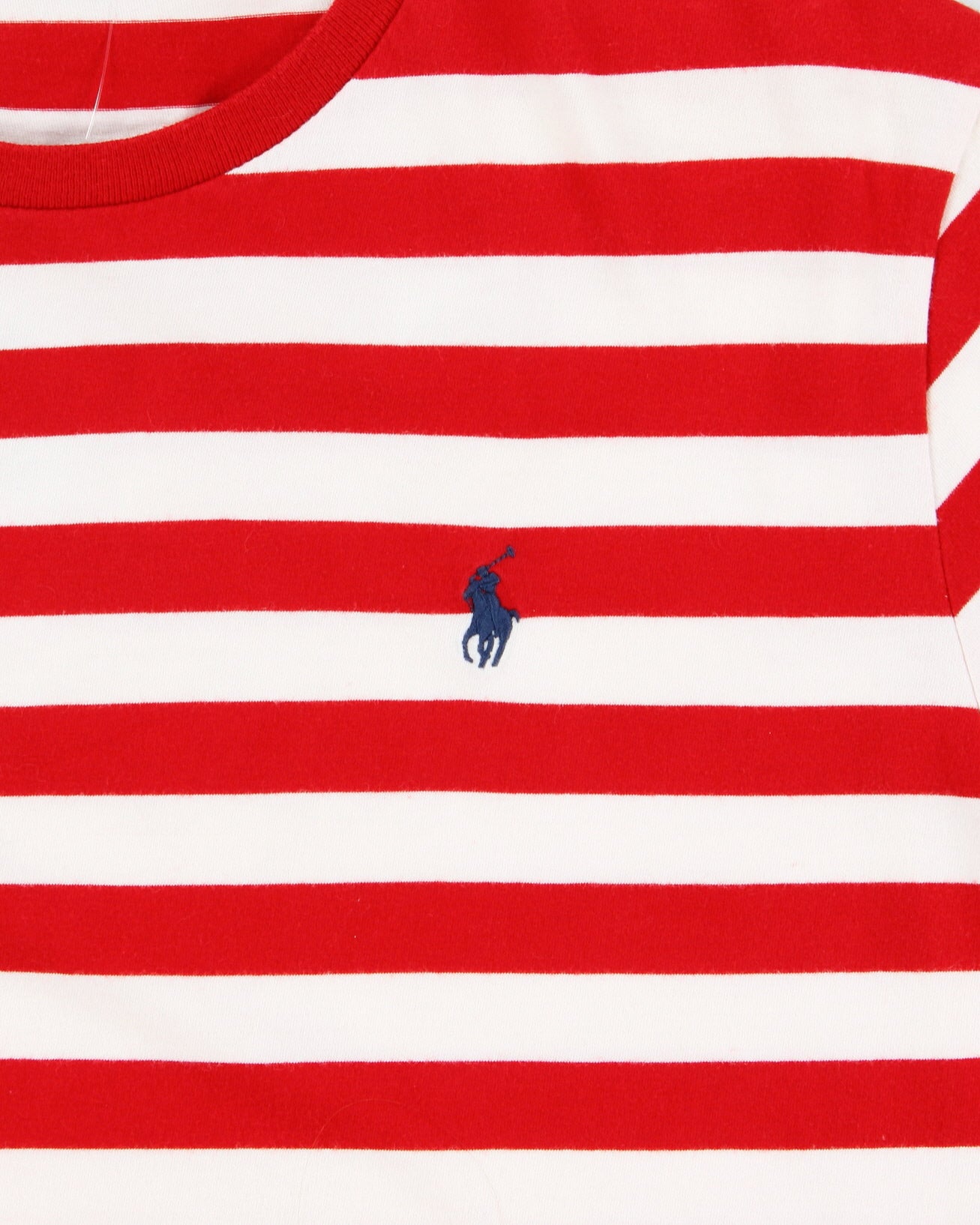 Vintage Polo Ralph Lauren Heavyweight Striped Single Stitch Crewneck T-Shirt - L