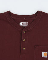 Vintage Carhartt Heavyweight Loose Fit Henley Pocket T-Shirt - XL