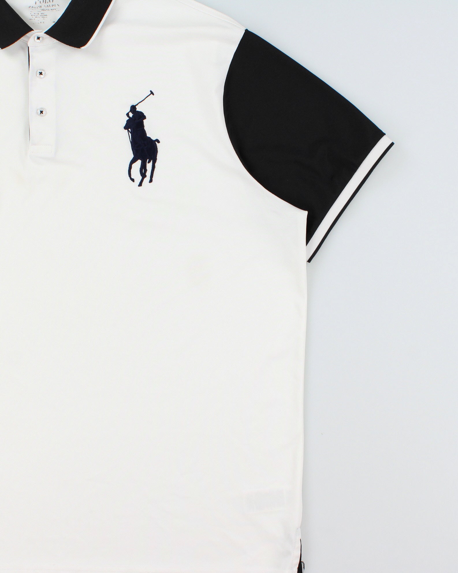 Vintage Polo Ralph Lauren Performance Big Pony Crest Embroidered Short Sleeve Polo Shirt - XXL