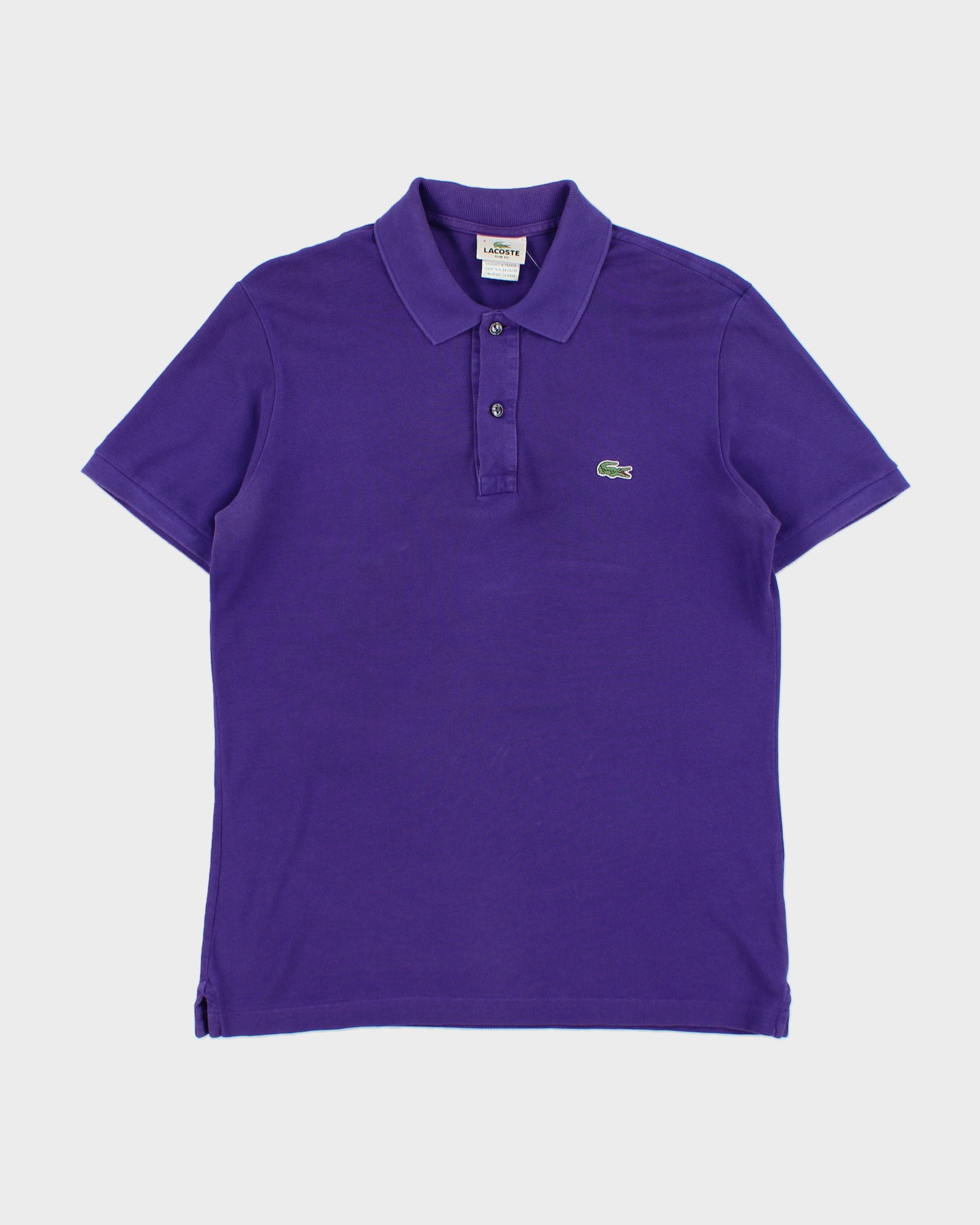 Vintage Y2K 00s Lacoste Classic Pique Slim Fit Short Sleeve Polo Shirt - M