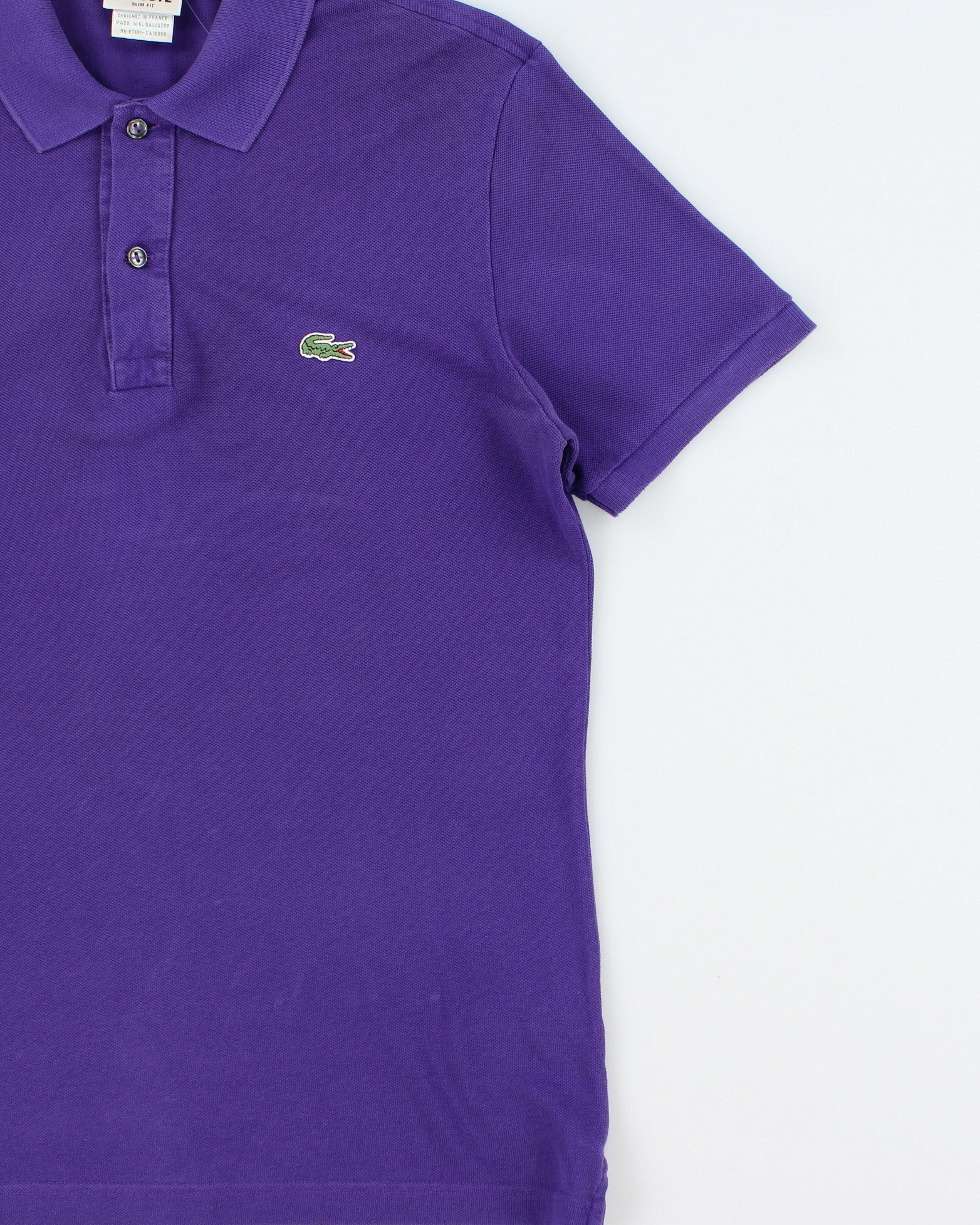 Vintage Y2K 00s Lacoste Classic Pique Slim Fit Short Sleeve Polo Shirt - M