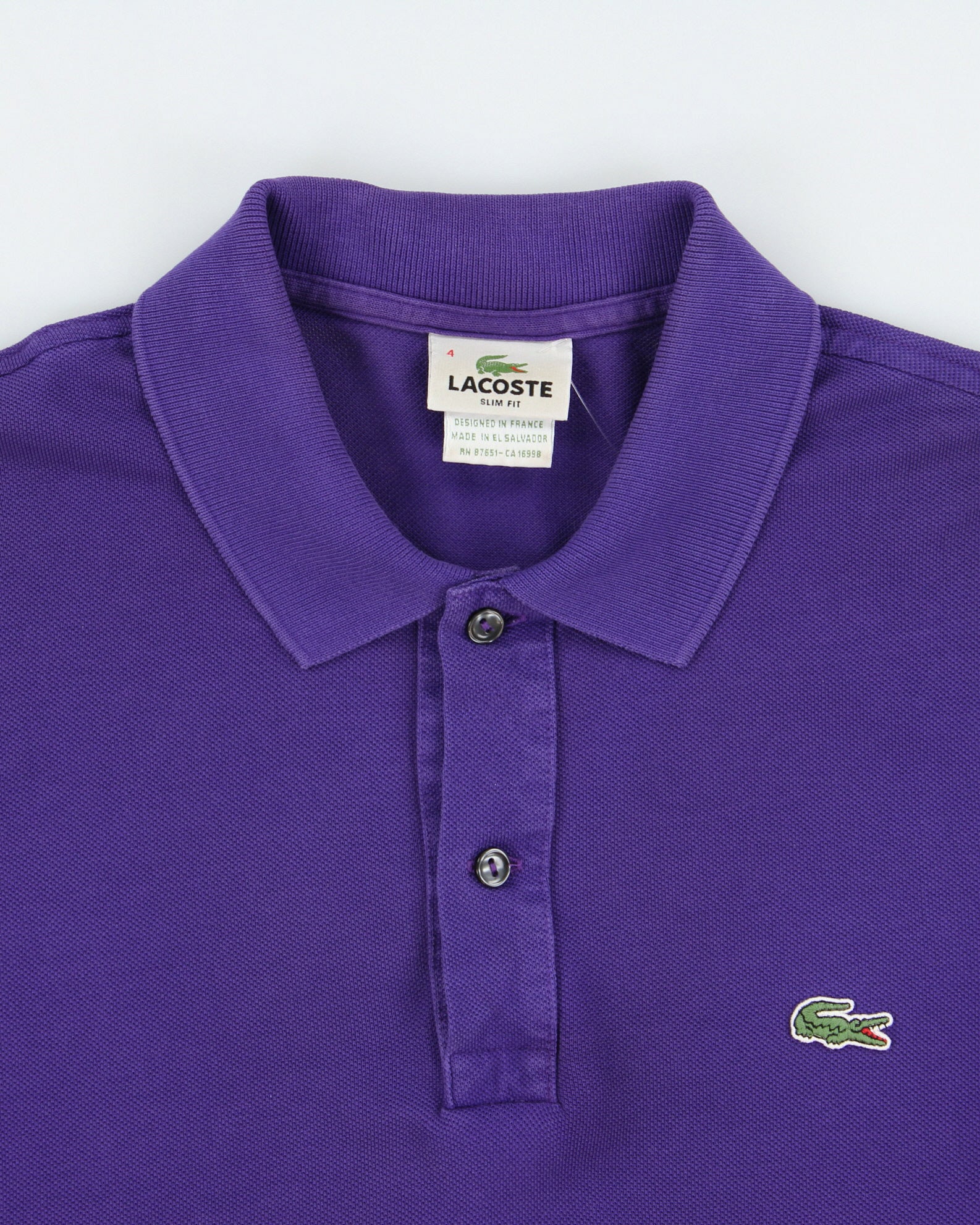 Vintage Y2K 00s Lacoste Classic Pique Slim Fit Short Sleeve Polo Shirt - M