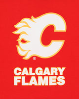 Vintage Y2K 00s Calgary Flames Heavyweight Boxy NHL Crewneck T-Shirt - S