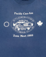 Vintage 1988 Pacific Can-Am Zone Meet Heavyweight Stedman Super Hi-Cru Single Stitch Made In USA Crewneck T-Shirt - L