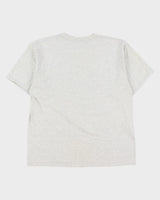Vintage 1997 Gibsons, Bantam Baseball Championships Grey Marl Heavyweight Gildan Crewneck T-Shirt - XL