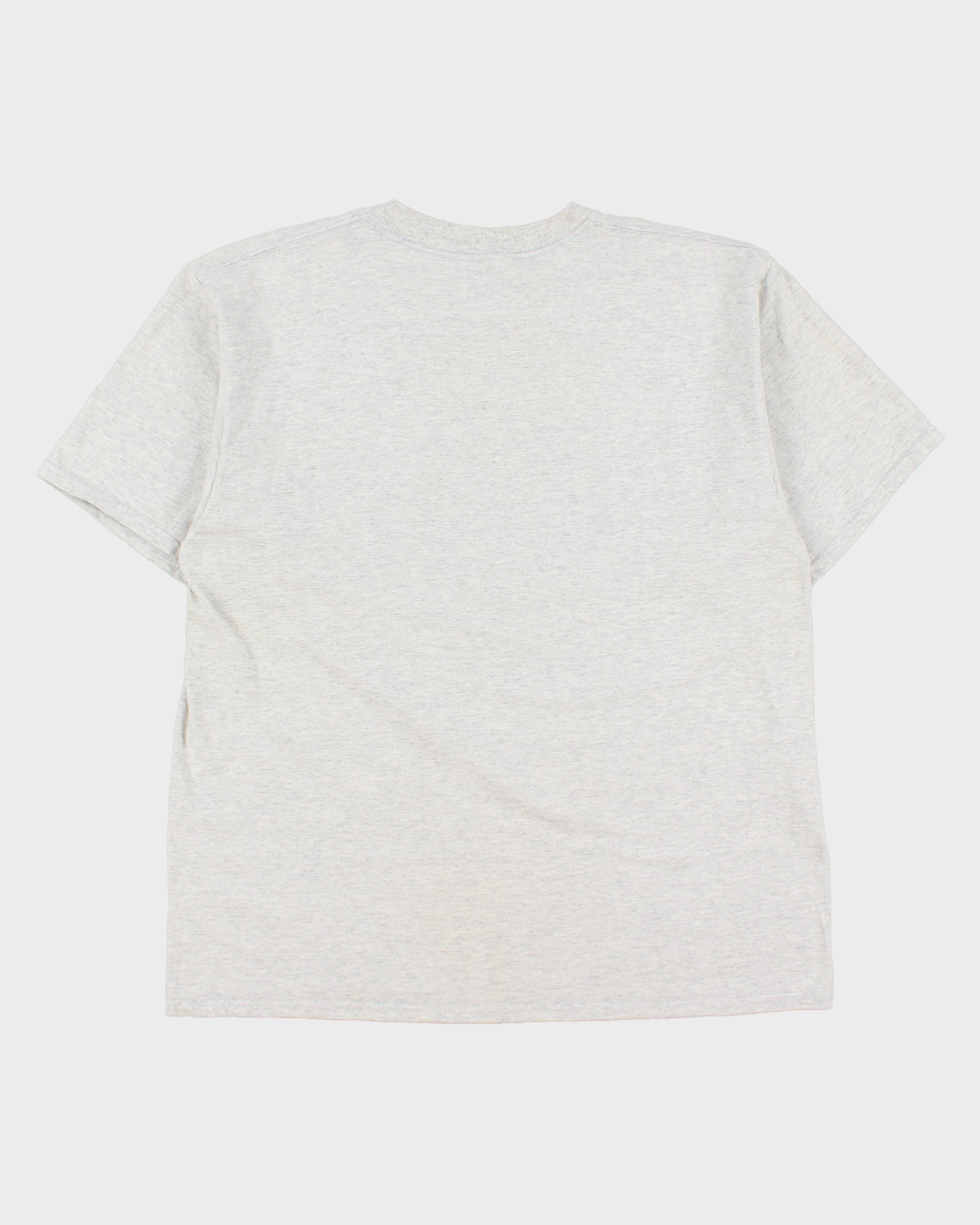 Vintage 1997 Gibsons, Bantam Baseball Championships Grey Marl Heavyweight Gildan Crewneck T-Shirt - XL