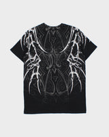 Vintage Y2K 00s Affliction Skeleton Spell Out Crewneck T-Shirt - S