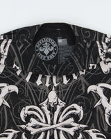 Vintage Y2K 00s Affliction Skeleton Spell Out Crewneck T-Shirt - S