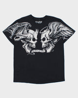 Vintage Liquid Blue Heaven Or Hell Distressed Crewneck T-Shirt - L