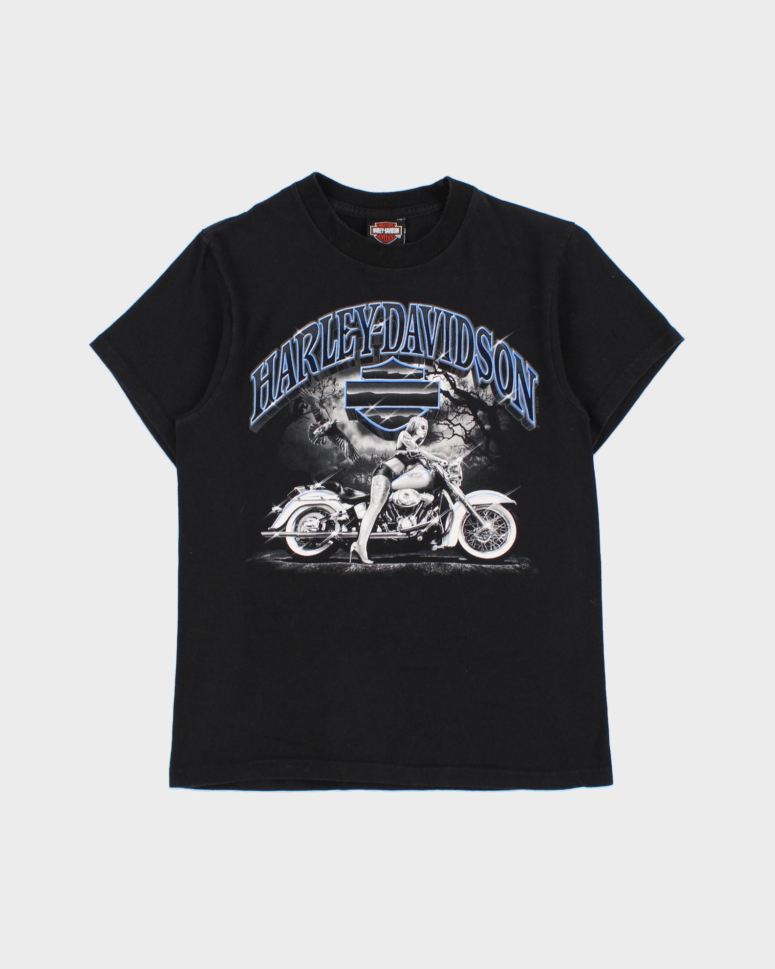 Vintage Harley Davidson Las Vegas Nevada Heavyweight Made In USA Crewneck T-Shirt - S