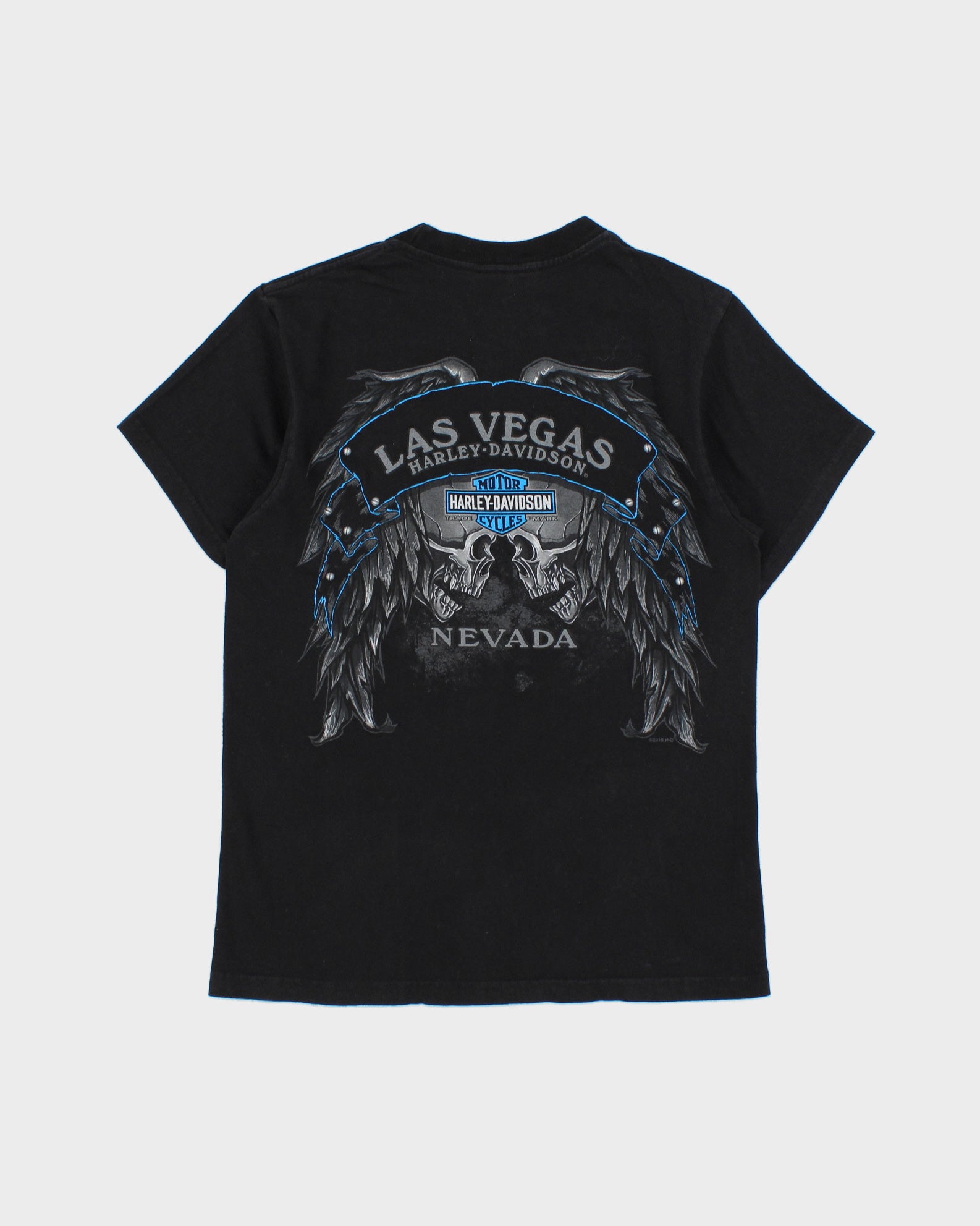 Vintage Harley Davidson Las Vegas Nevada Heavyweight Made In USA Crewneck T-Shirt - S