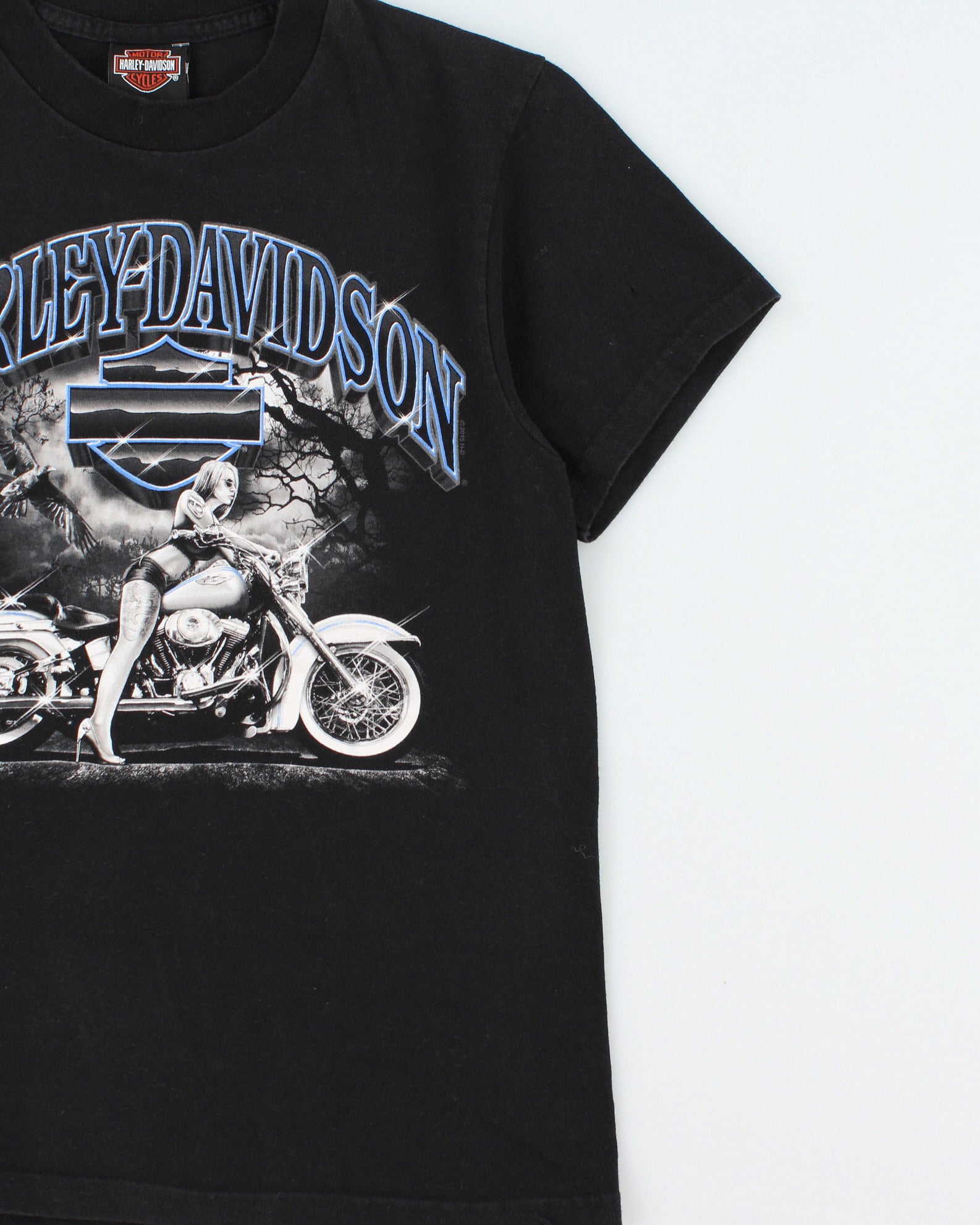 Vintage Harley Davidson Las Vegas Nevada Heavyweight Made In USA Crewneck T-Shirt - S