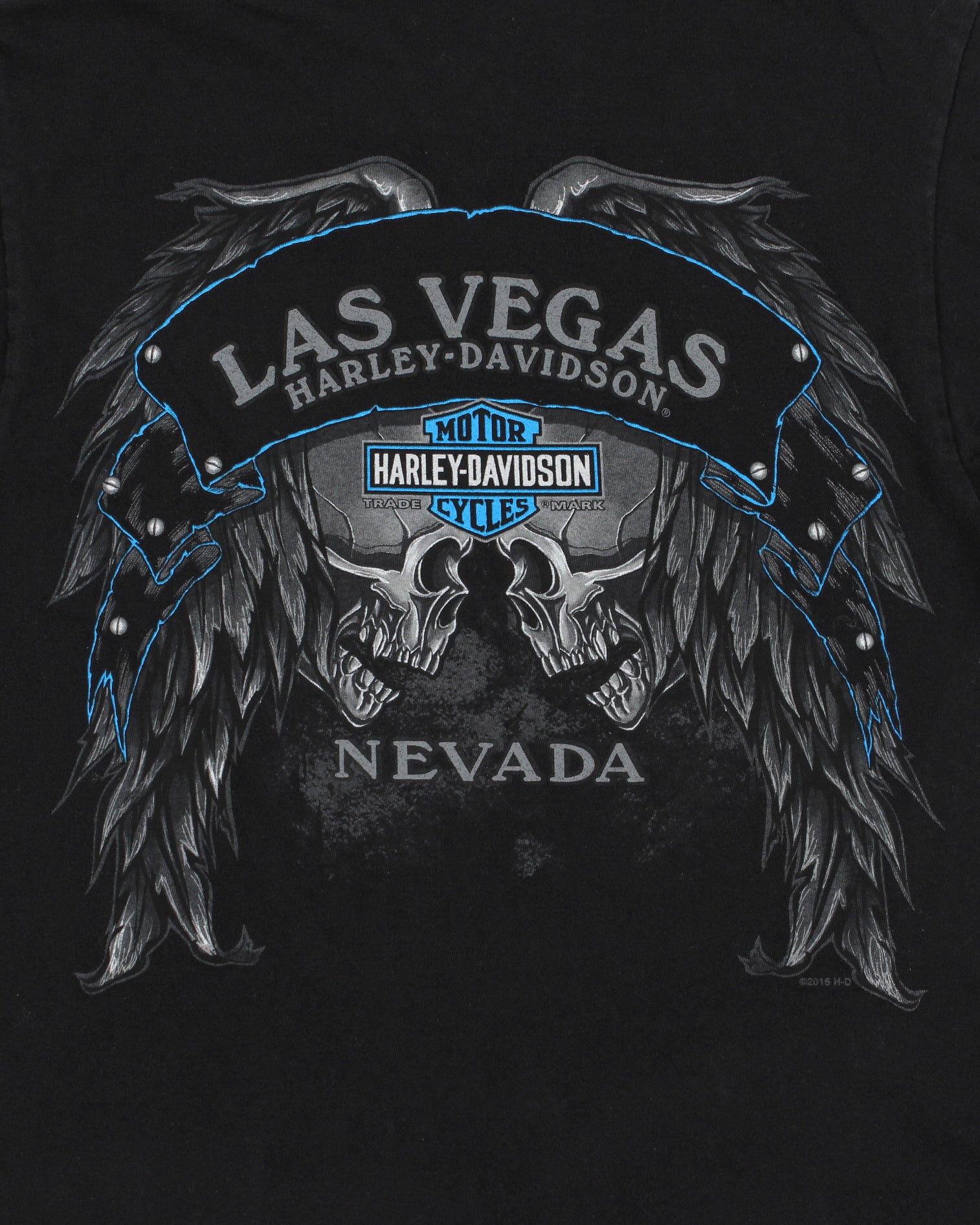Vintage Harley Davidson Las Vegas Nevada Heavyweight Made In USA Crewneck T-Shirt - S