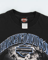Vintage Harley Davidson Las Vegas Nevada Heavyweight Made In USA Crewneck T-Shirt - S