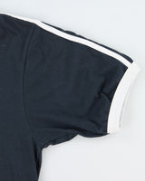 Vintage Y2K 00s Australia Navy Embroidered Striped Crewneck Ringer T-Shirt - L