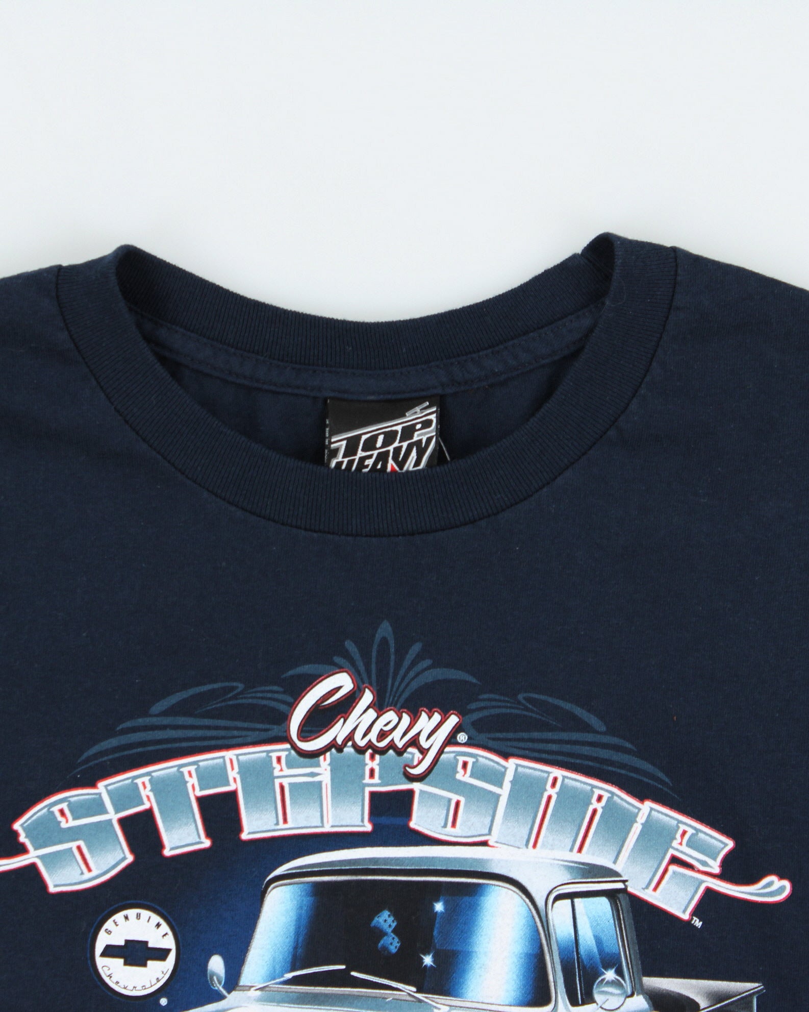 Vintage Y2K 00s Top Heavy Chevy Stepside Heavyweight Crewneck T-Shirt - L