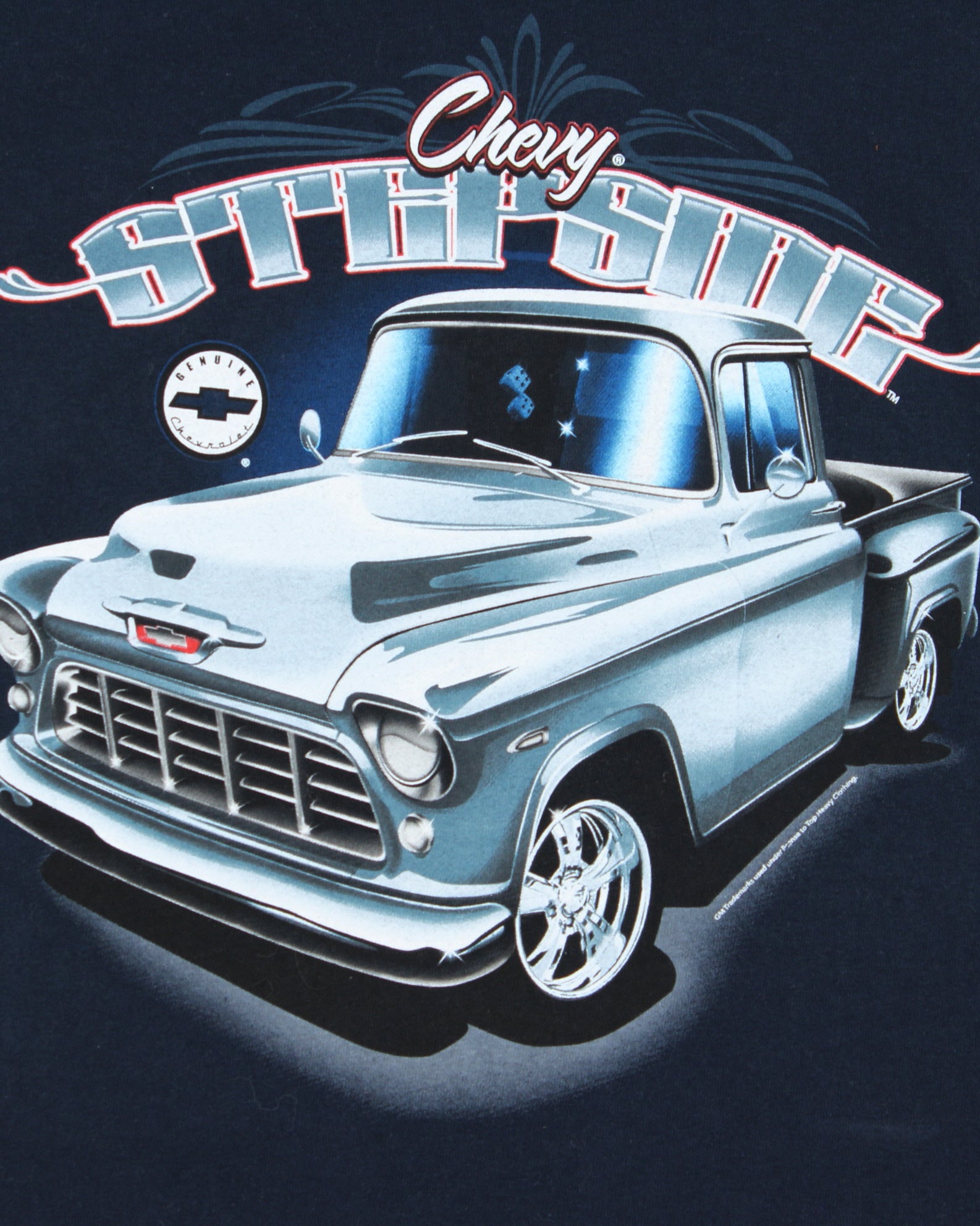 Vintage Y2K 00s Top Heavy Chevy Stepside Heavyweight Crewneck T-Shirt - L