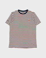 Vintage Fred Perry Embroidered Heritage Striped Heavyweight Crewneck T-Shirt - M
