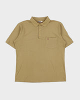 Vintage 1980s Munsingwear Grand Slam Penguin Khaki Single Stitch Made In Australia Short Sleeve Polo Shirt - M