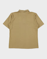 Vintage 1980s Munsingwear Grand Slam Penguin Khaki Single Stitch Made In Australia Short Sleeve Polo Shirt - M