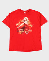 Vintage 2011 Taylor Swift Speak Now U.S Tour Heavyweight Gildan Crewneck T-Shirt - L