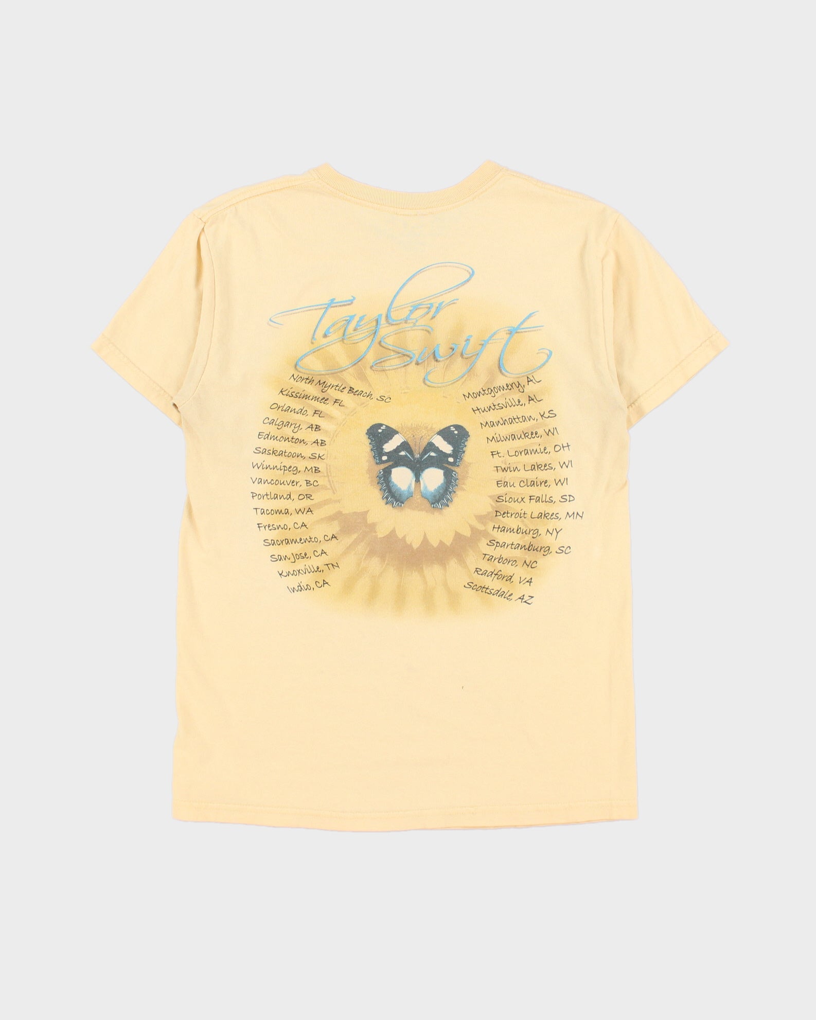 Vintage 2007 Taylor Swift Debut Album U.S Tour Heavyweight Gildan Ultra Crewneck T-Shirt - S
