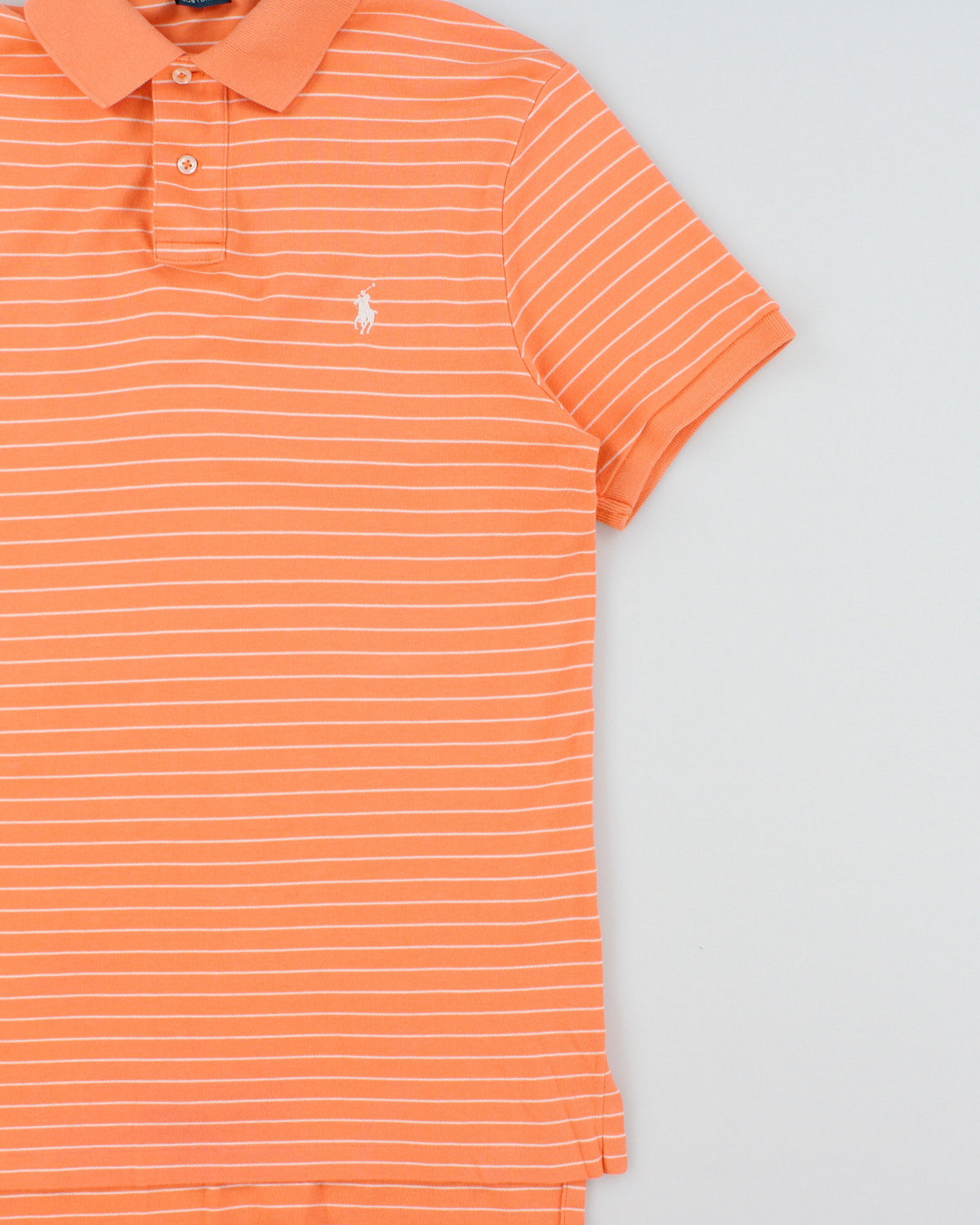 Vintage 1990s Polo Ralph Lauren Stripe Short Sleeve Polo Shirt - M