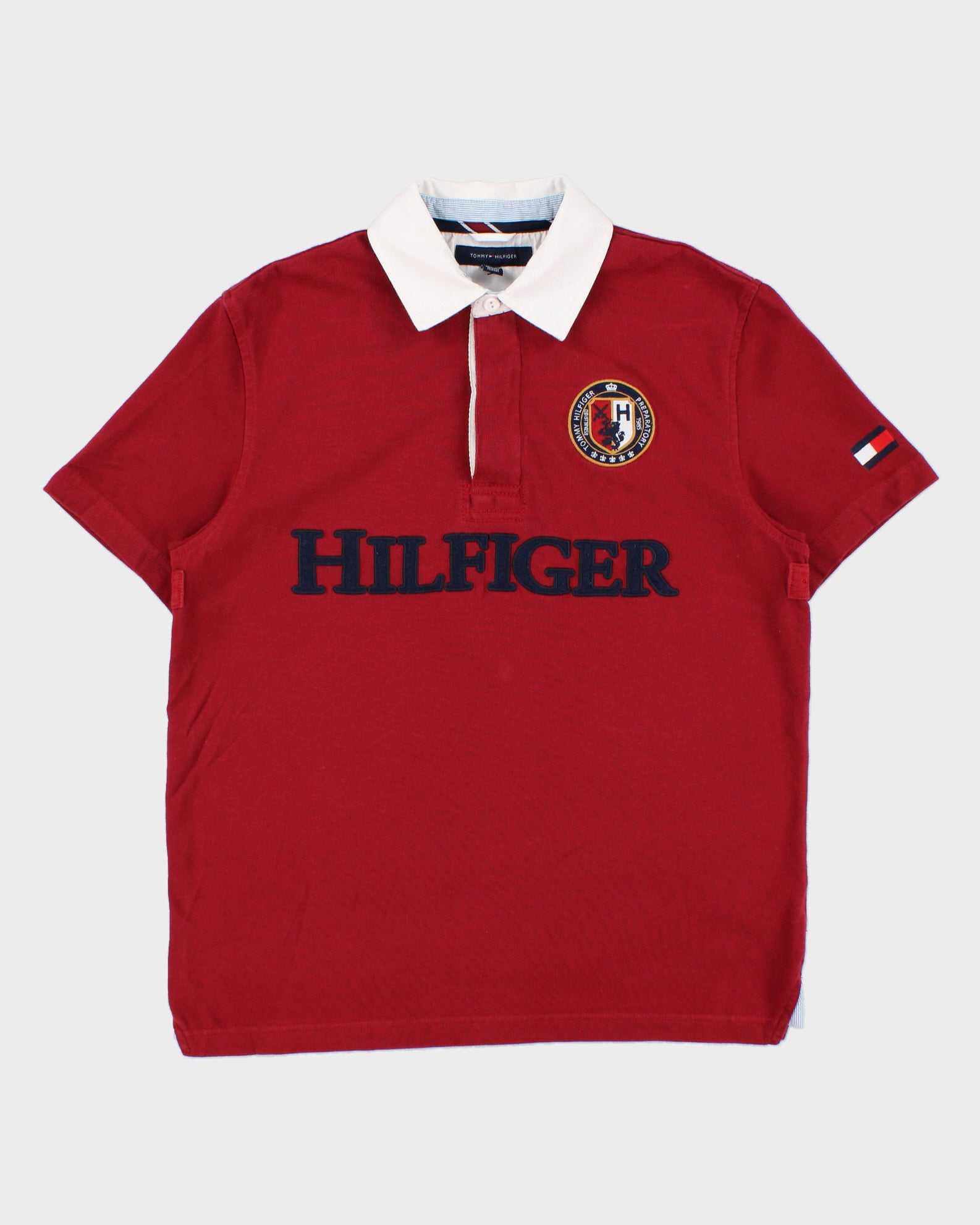 Vintage Y2K 00s Tommy Hilfiger Embroidered Logo Short Sleeve Polo Shirt - M