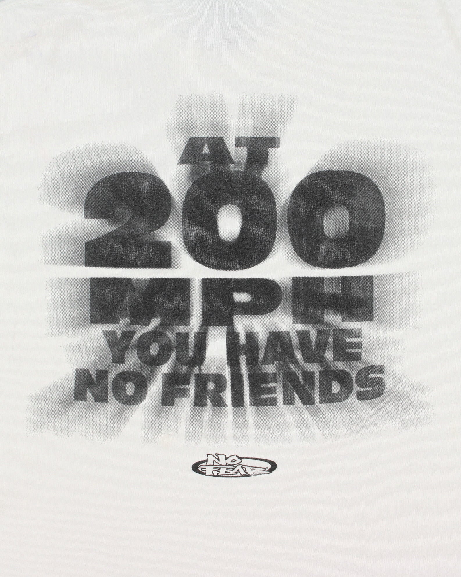 Vintage 1990s No Fear Heavyweight 200MPH Single Stitch Made In USA Crewneck T-Shirt - L
