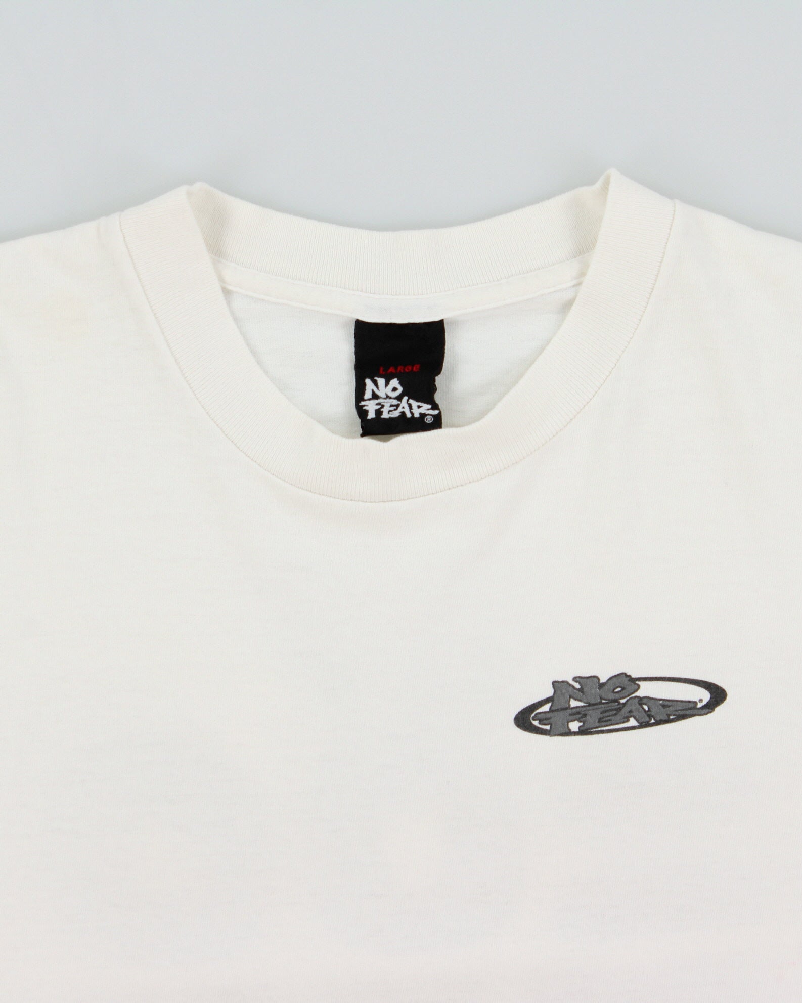 Vintage 1990s No Fear Heavyweight 200MPH Single Stitch Made In USA Crewneck T-Shirt - L