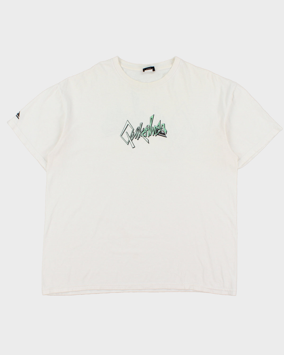 Vintage Y2K 00s Quiksilver Heavyweight Big Logo Crewneck T-Shirt - L