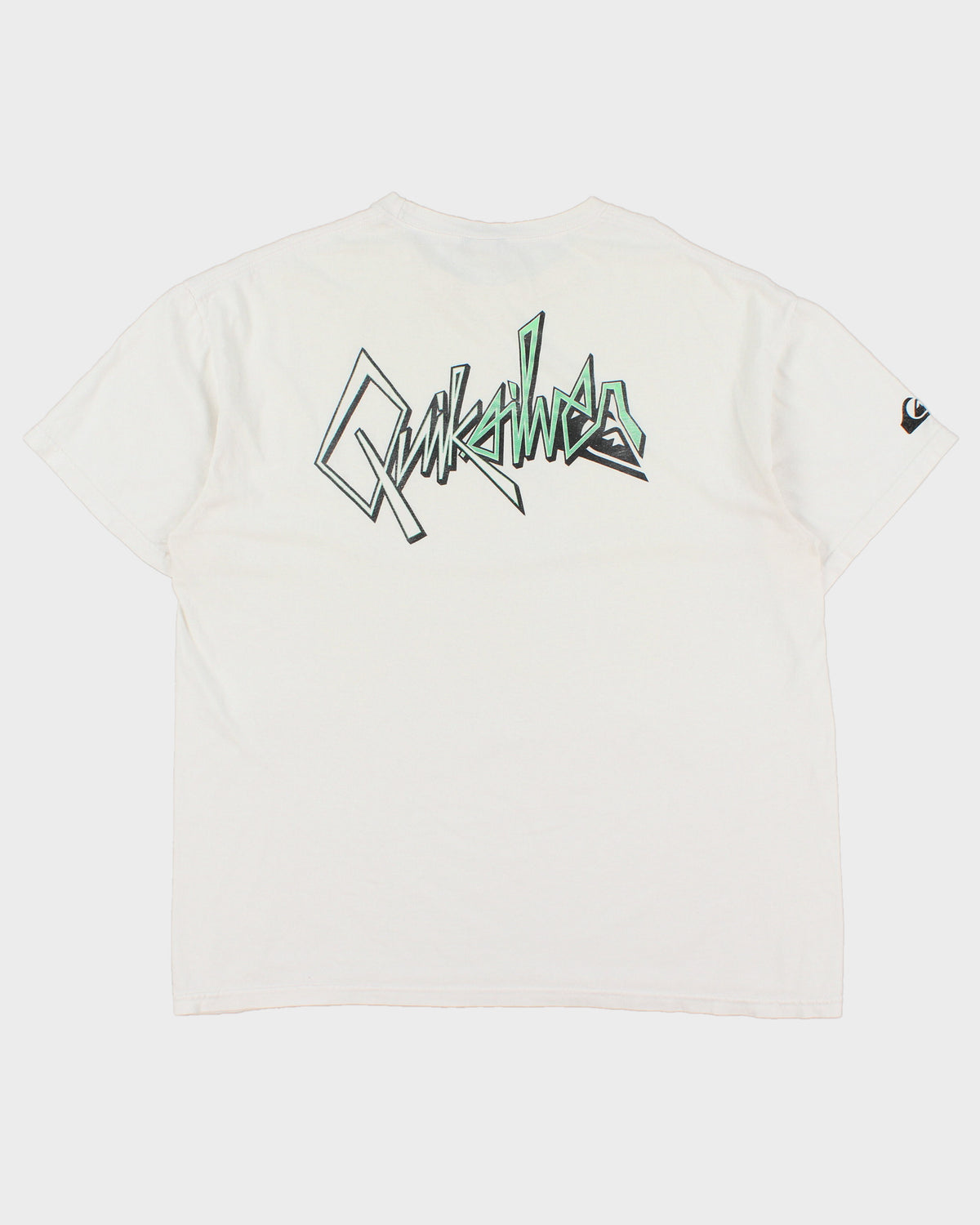Vintage Y2K 00s Quiksilver Heavyweight Big Logo Crewneck T-Shirt - L