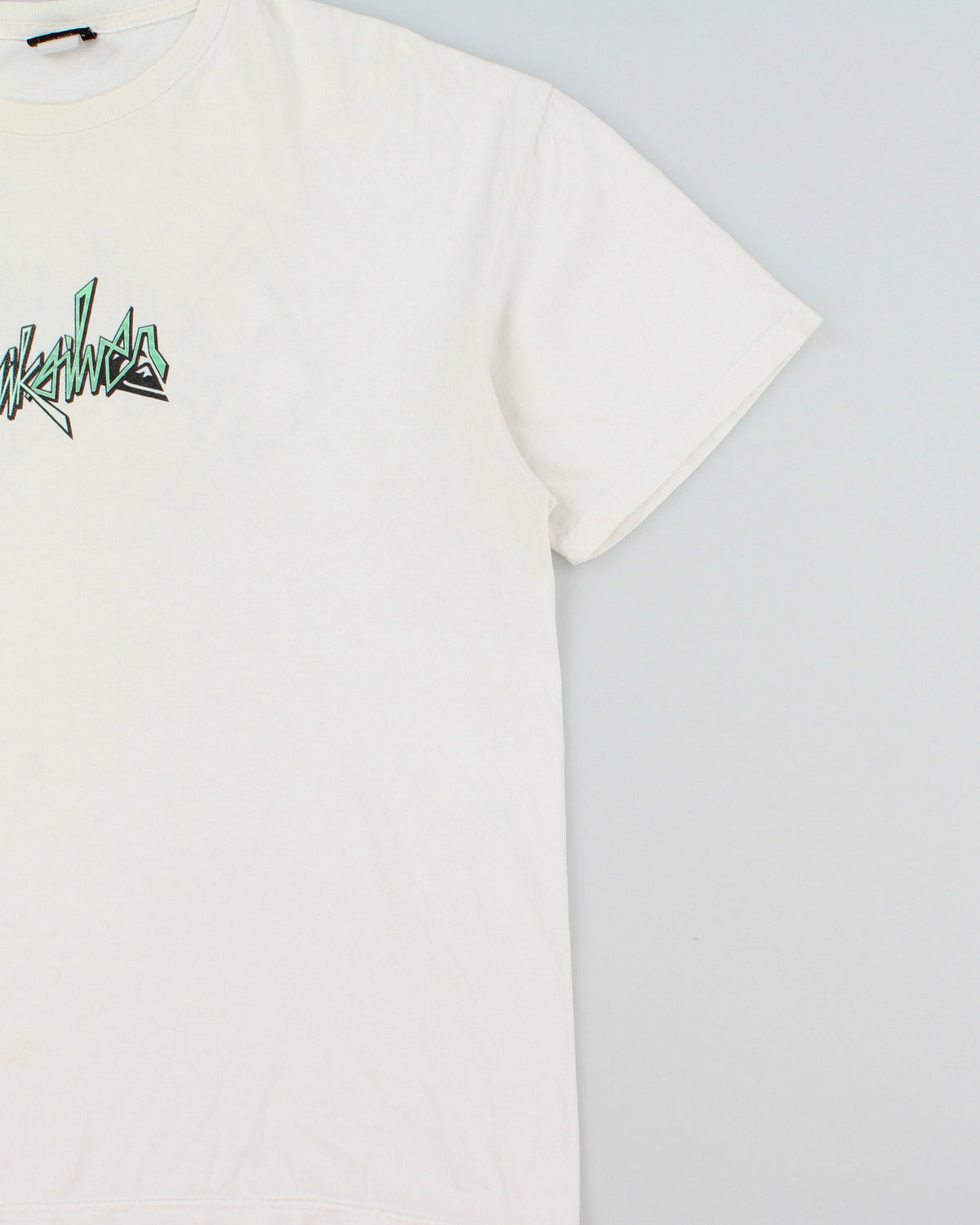 Vintage Y2K 00s Quiksilver Heavyweight Big Logo Crewneck T-Shirt - L