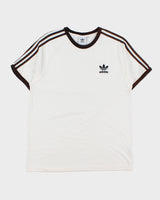 Vintage Adidas Originals Heavyweight Embroidered Classic Crewneck Ringer T-Shirt - L