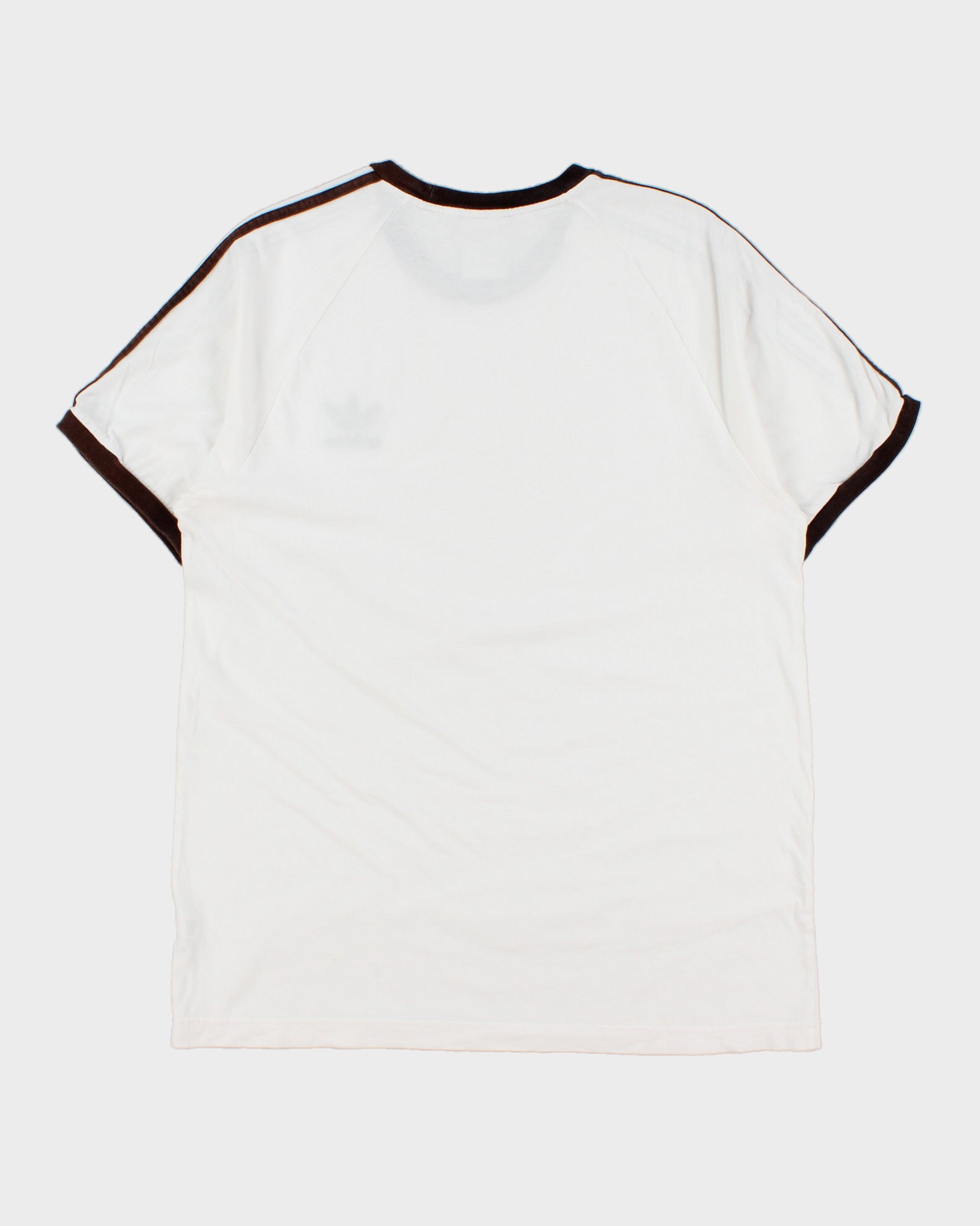 Vintage Adidas Originals Heavyweight Embroidered Classic Crewneck Ringer T-Shirt - L