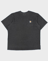 Vintage Carhartt Grey Marl Heavyweight Original Fit Crewneck Pocket T-Shirt - XXL