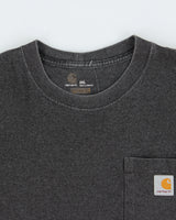 Vintage Carhartt Grey Marl Heavyweight Original Fit Crewneck Pocket T-Shirt - XXL