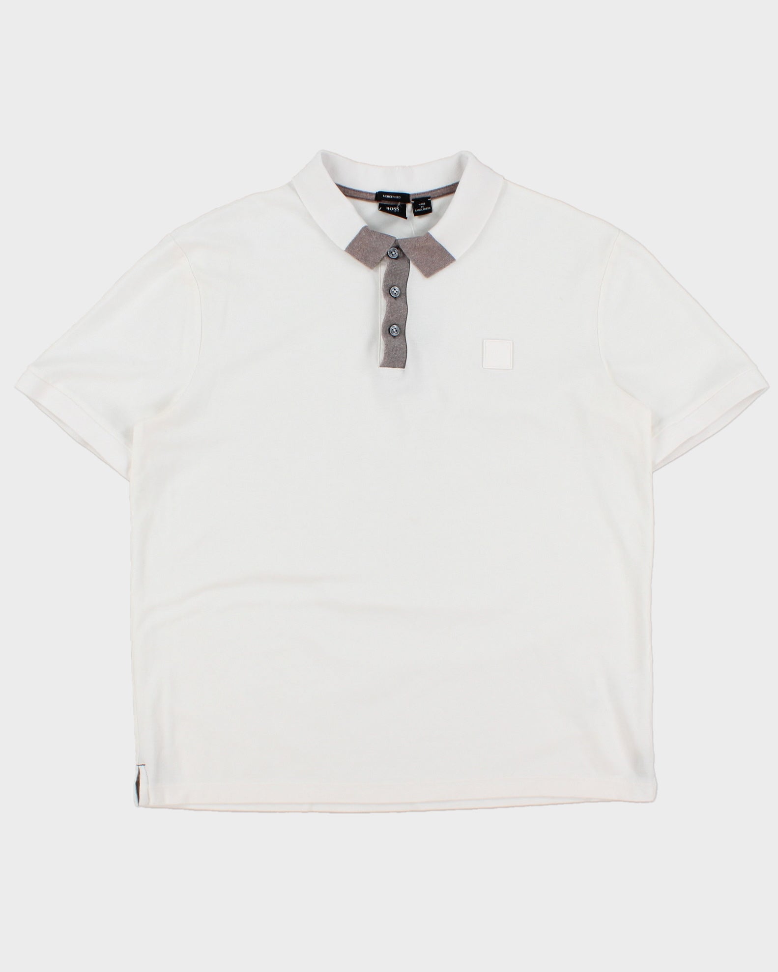 Hugo Boss Parlay 130 Striped Placket Short Sleeve Mercerised Polo Shirt - XL