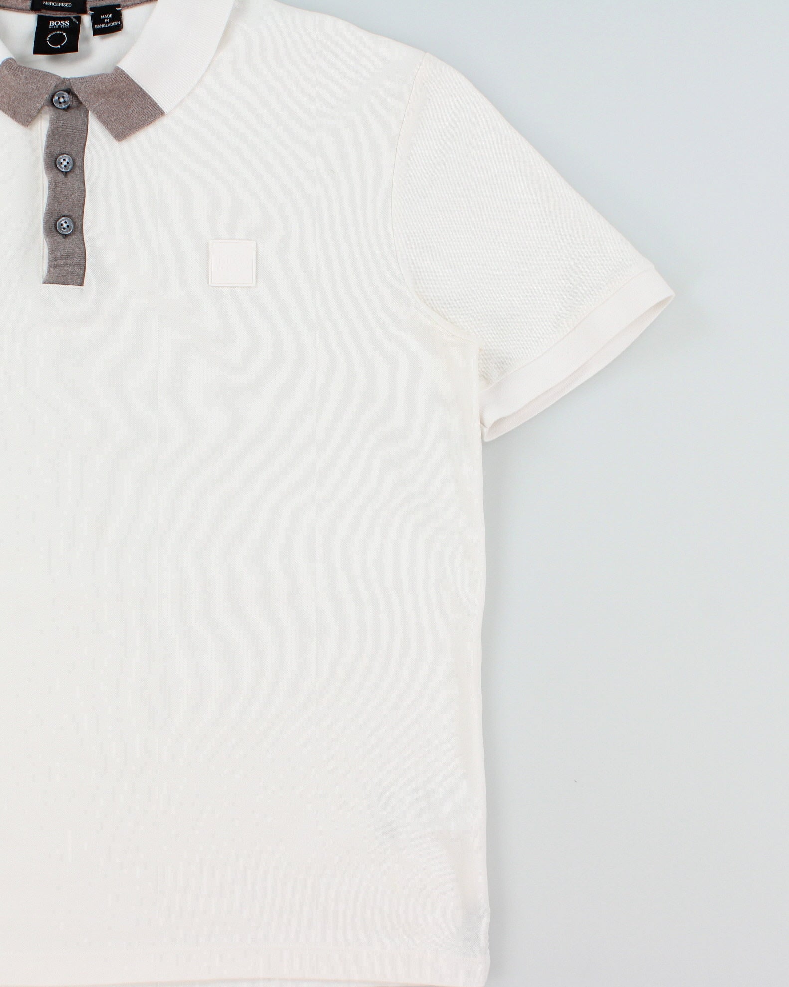 Hugo Boss Parlay 130 Striped Placket Short Sleeve Mercerised Polo Shirt - XL