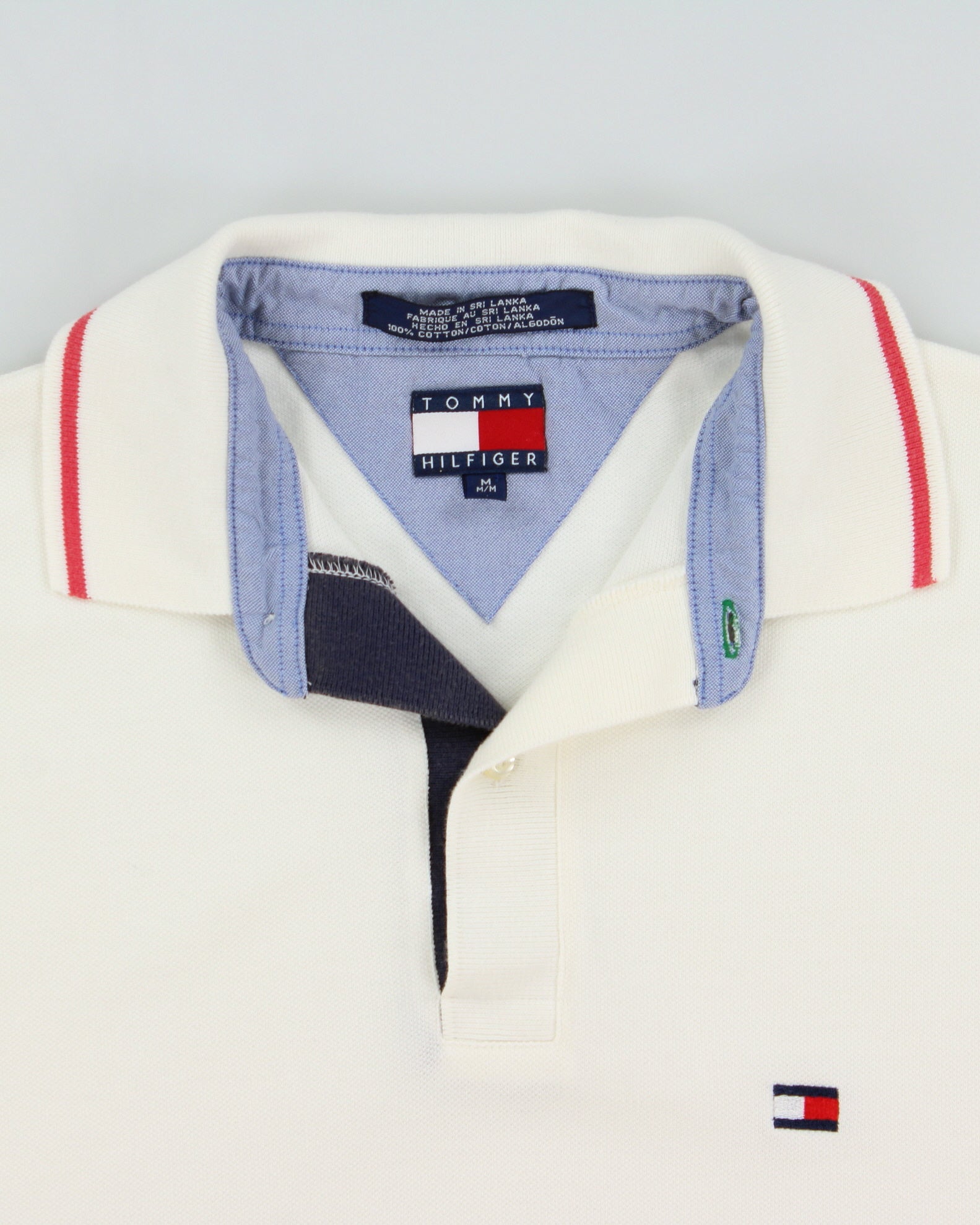 Vintage 1990s Tommy Hilfiger Heavyweight Classic Short Sleeve Polo Shirt - M