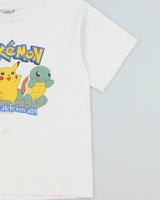 Vintage 1999 Pokemon Official Nintendo 'Gotta Catch Em All' Heavyweight Crewneck T-Shirt - S