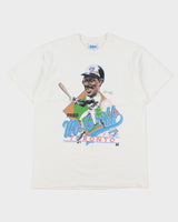 Vintage 1989 Fred McGriff Toronto Blue Jays Heavyweight Salem Single Stitch Made In USA MLB Crewneck T-Shirt - L